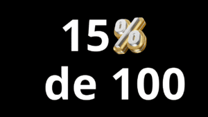 Quanto é 15% de 100