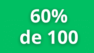Quanto é 60% de 100?