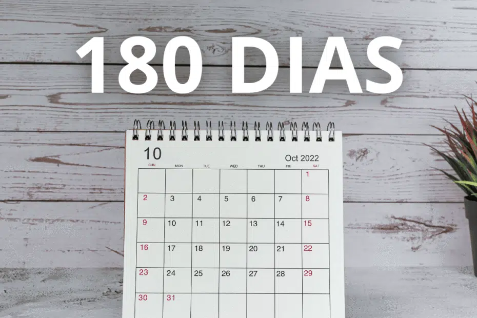 180 dias são quantos meses