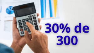quanto é 30% de 300