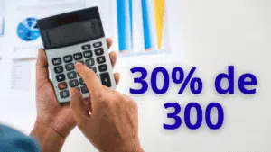 quanto é 30% de 300