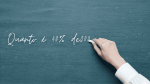 Quanto é 40% de 300?