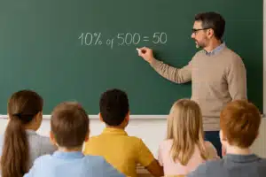 Quanto é 10% de 500