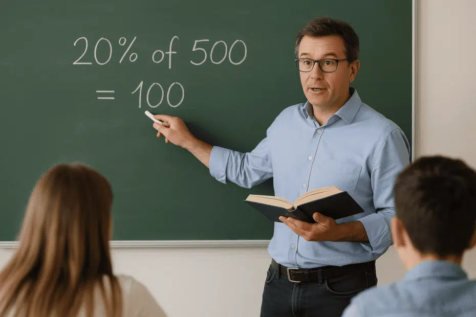 quanto é 20% de 500