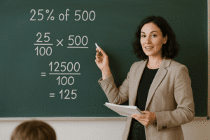 quanto é 25% de 500