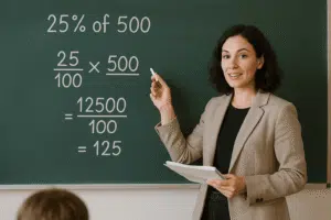 quanto é 25% de 500