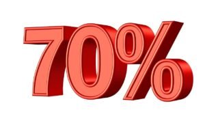 Quanto é 70% de 700