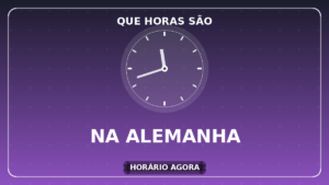 Relógio ilustrando o horário na Alemanha