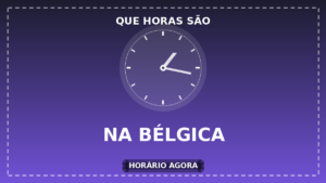 Horário na Bélgica Agora