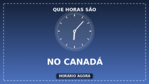 Relógio ilustrando o horário no Canadá