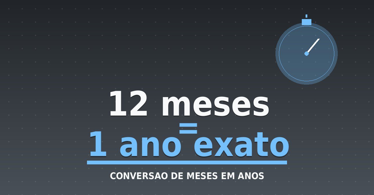 12 Meses São Quantos Anos? | Online Calculadora