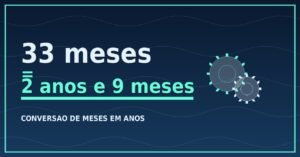 33 Meses São Quantos Anos?